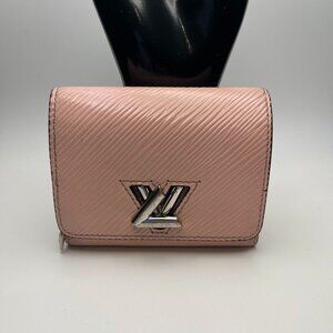 LOUIS VUITTON Twist Rose Ballerine Epi Leather Compact Wallet - Preowned